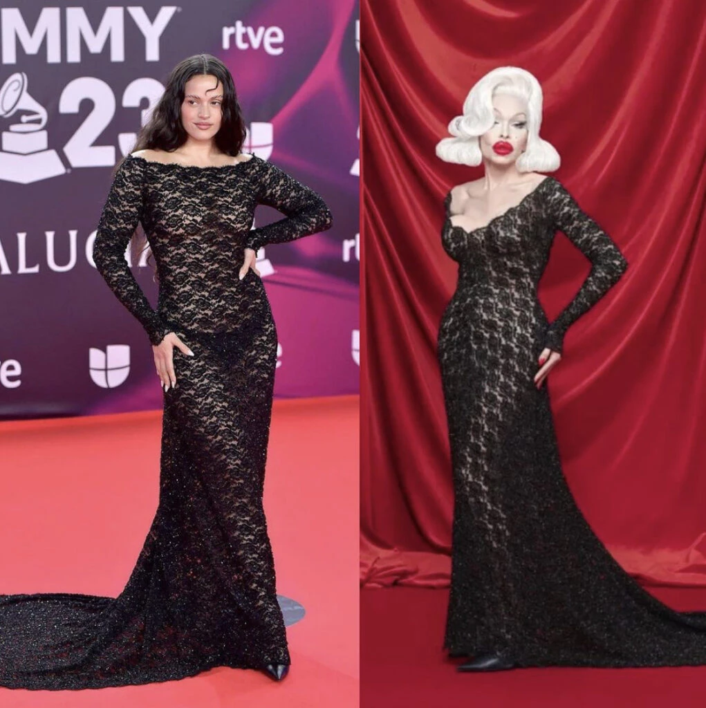 Rosalía en los Latin Grammy 2023. Foto: Instagram.