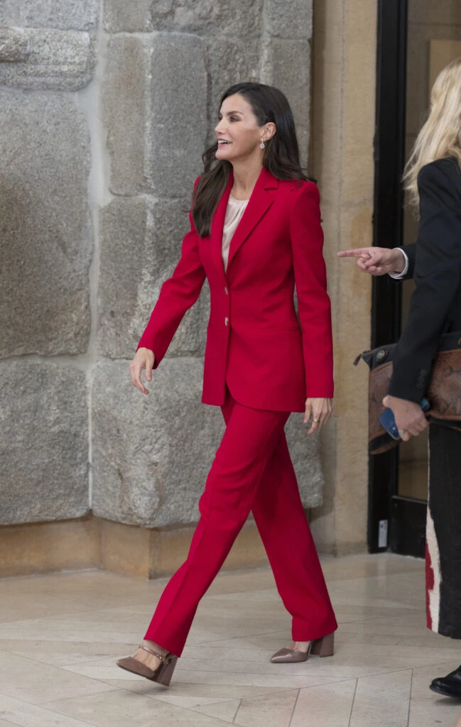 Letizia de rojo