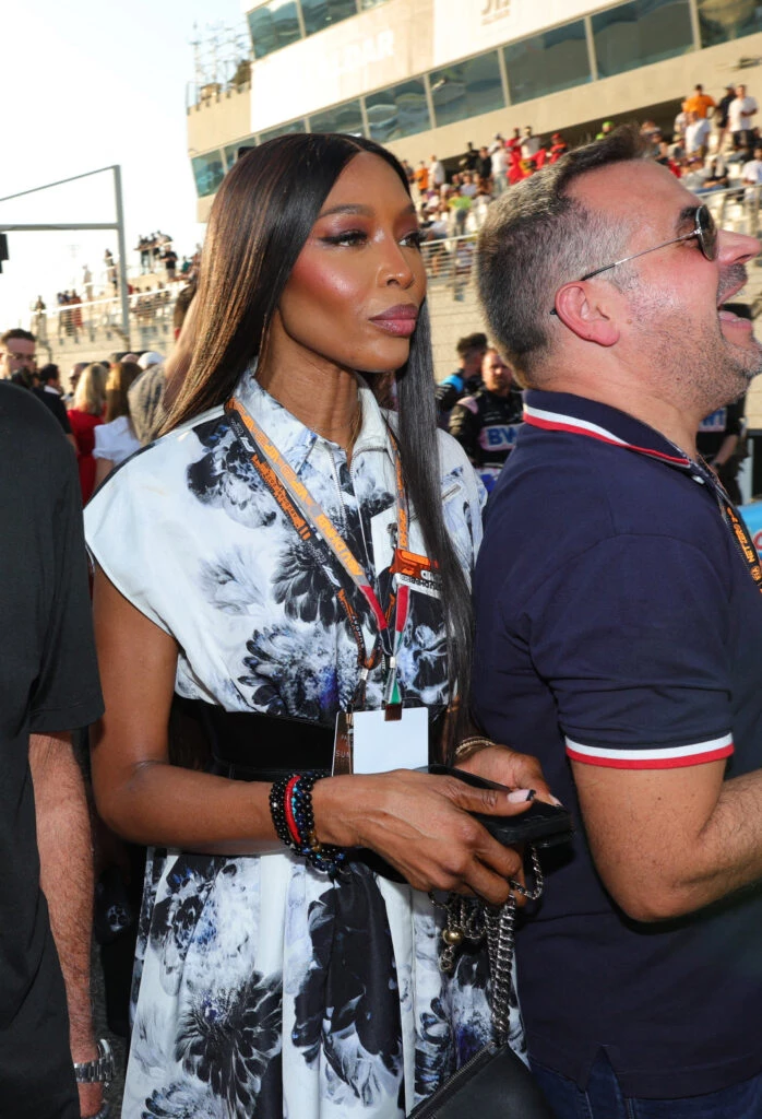 Naomi Campbell en evento de Fórmula 1