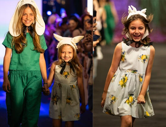 Lola y Emma Demichelis y Serena Rodríguez Larreta debutaron como modelos