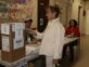 Marcela Tinayre votando con look athleisure