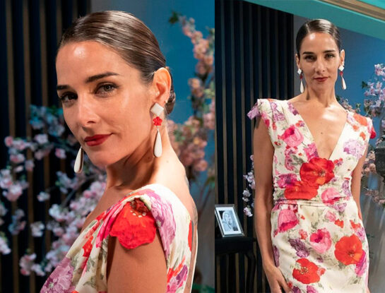 El look romántico de Juana Viale en la mesaza de este domingo: llevó un vestido con el estampado que es tendencia