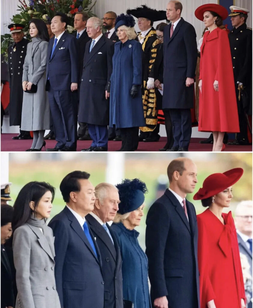 Kate Middleton deslumbró con su outfit monocromático para recibir al presidente coreano Kim-Jong-un. Foto: Instagram.