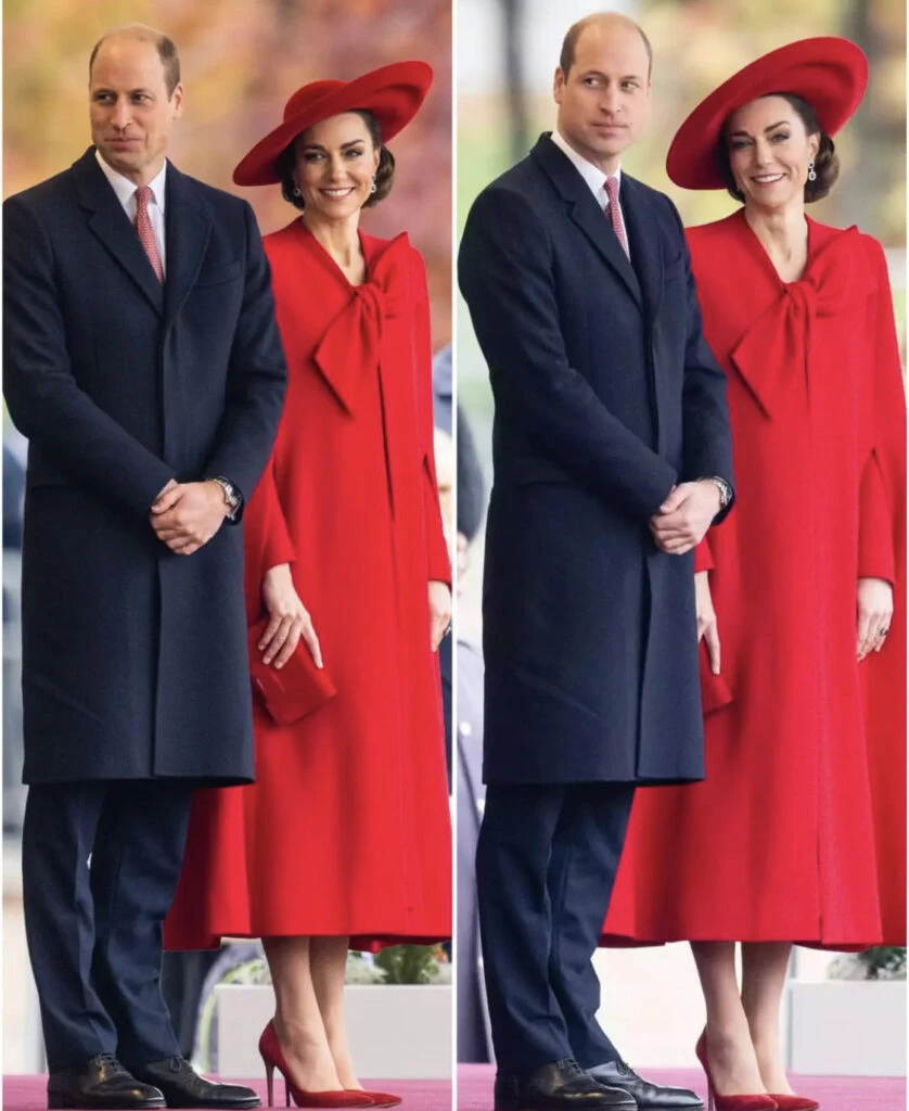 Kate Middleton deslumbró con su outfit monocromático para recibir al presidente coreano Kim-Jong-un