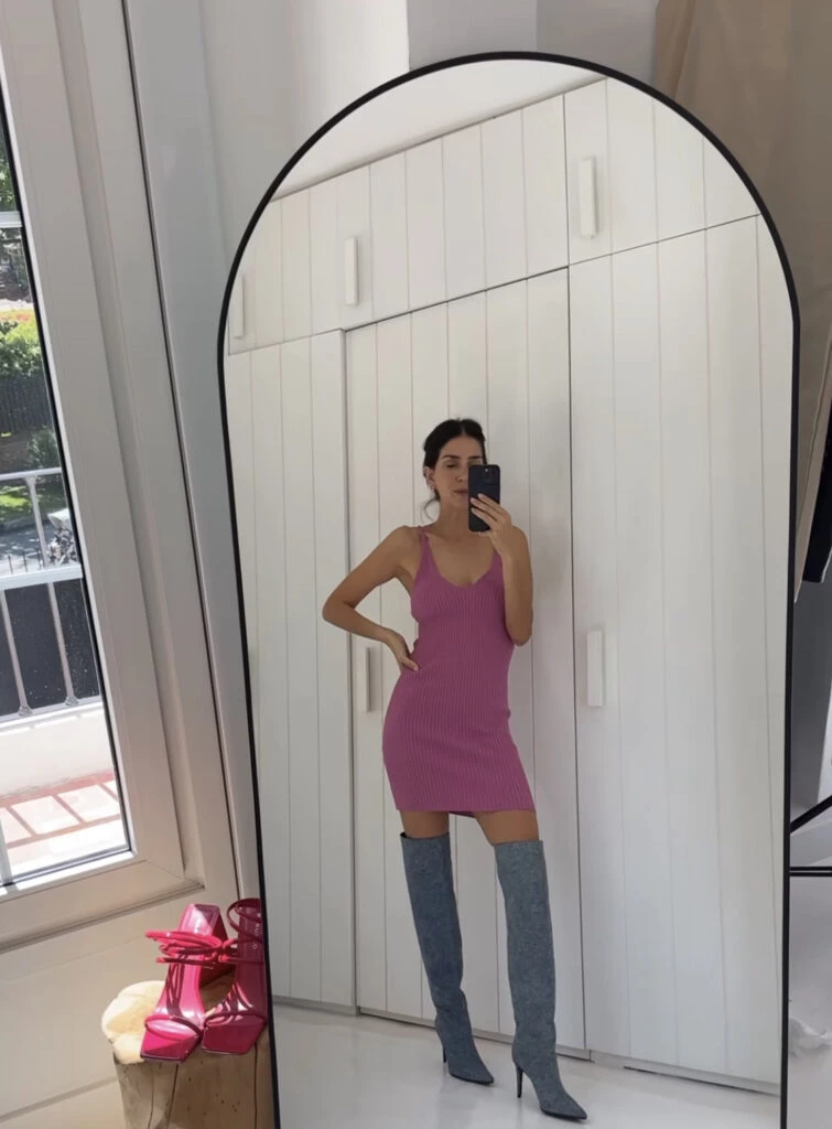 La apuesta fashion de Zaira. Foto: Instagram.