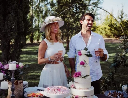 Casamiento de Nicole Neumann: la modelo confirmó su embarazo en plena ceremonia