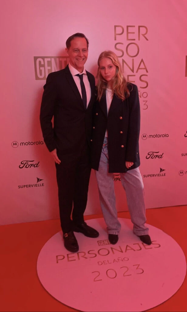 Matías Martin y su hija Mía.