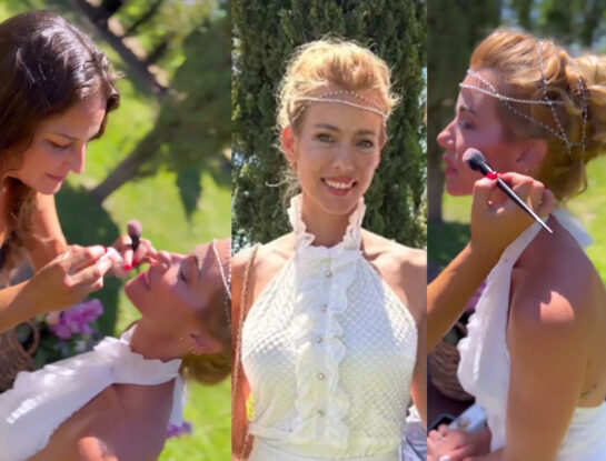 El beauty look de Nicole Neumann en su boda con Manu Urcera