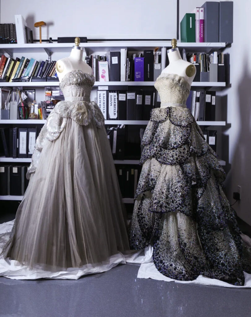 Vestidos de Christian Dior, otoño 1949, que formarán parte de la nueva exhibición 2024 del Costume Institute. Foto: cortesía Met.