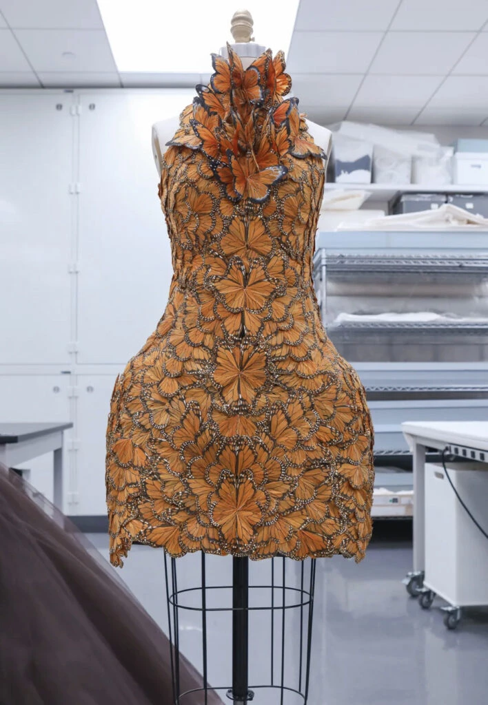 Vestido de Alexander McQueen, primavera 2011, que formará parte de la nueva exhibición 2024 del Costume Institute. Foto: cortesía Met. 