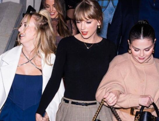 El look preppy elegido por Taylor Swift en una salida de chicas por Nueva York