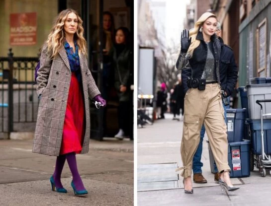 Coincidencia fashion: Sarah Jessica Parker y Gigi Hadid llevaron el zapato protagonista de 2024