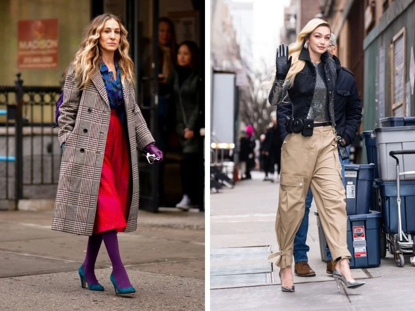 Sarah Jessica Parker y Gigi Hadid llevaron el zapato protagonista de la media estación