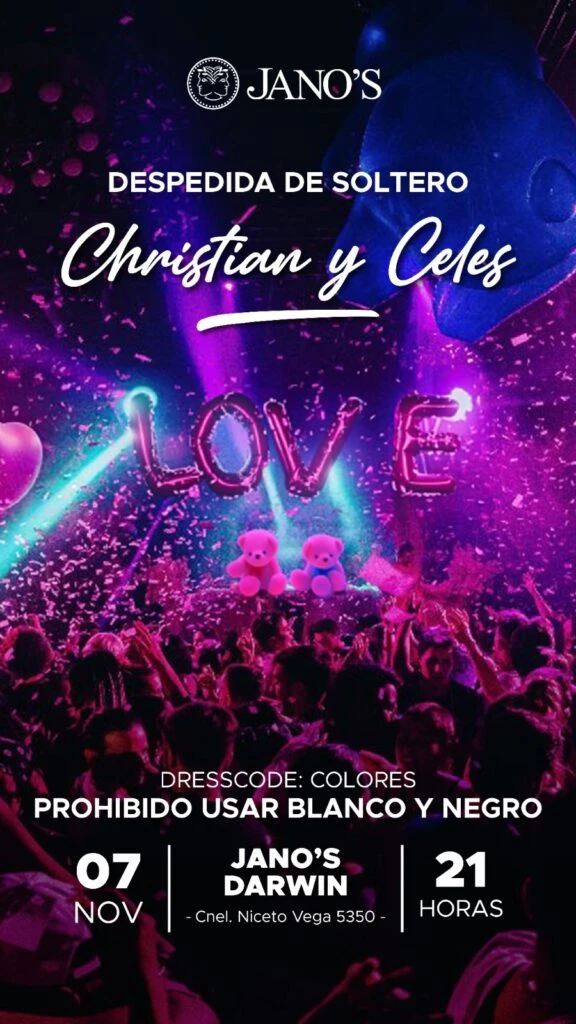 La invitación a la despedida de solteros