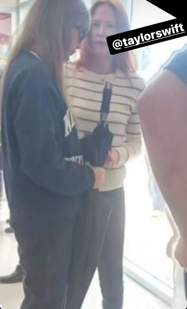 Taylor Swift llegando a la Argentina. Foto RS