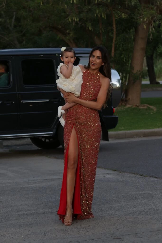 Look Barby Franco, junto a su hija Sarah.