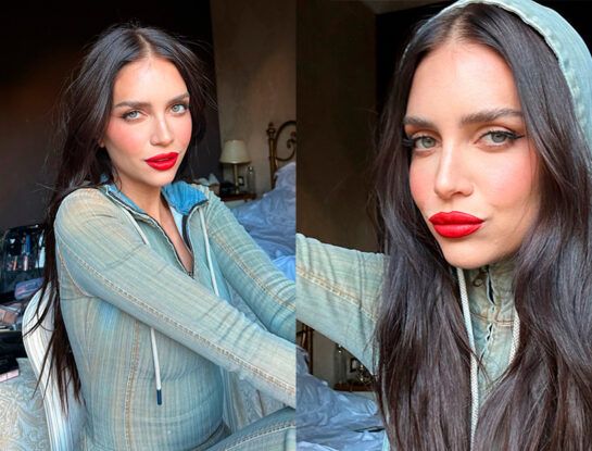 Zaira Nara eligió un look total jean para la red carpet de los Latin Grammy 2023