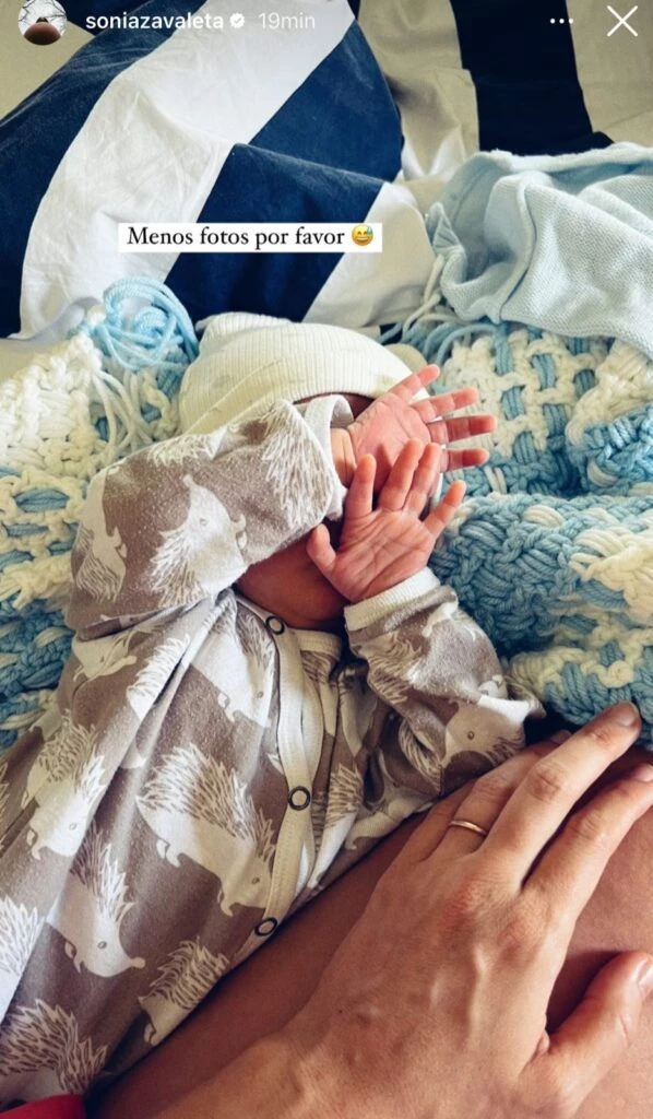 La primera foto de Enero, el hijo recién nacido de Sonia Zavaleta