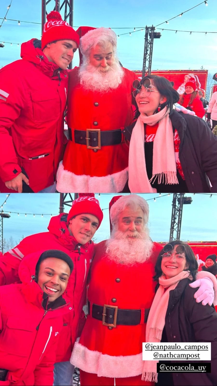Marcos Ginocchio en Finlandia con -5 °C de temperatura posando.