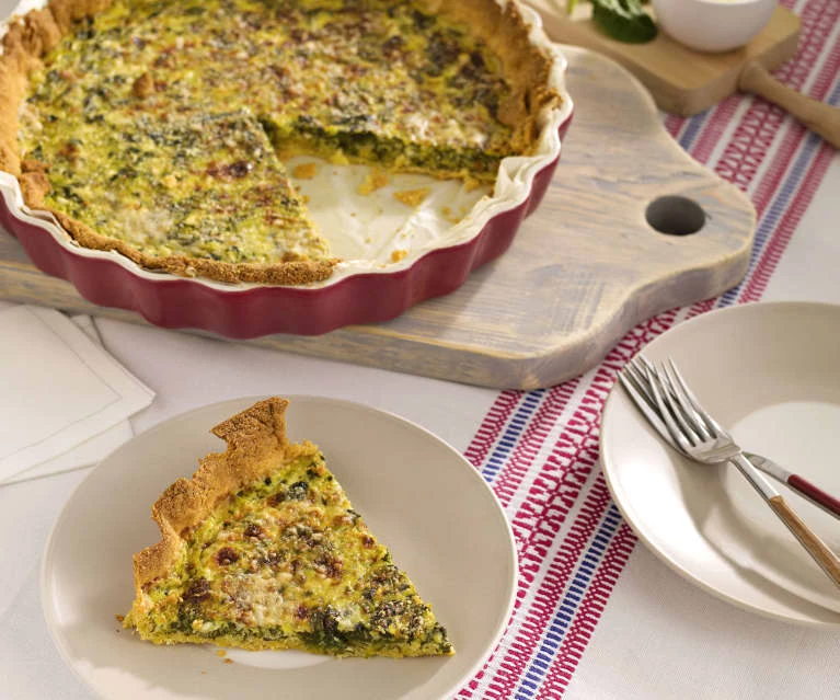 Tarta de verdura con masa de wrap