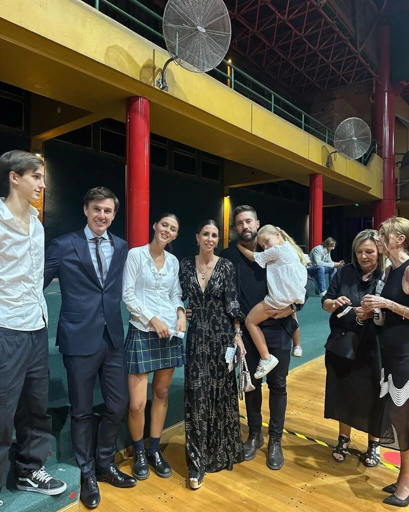 Delfina García Moritán y su familia. Foto: IG.