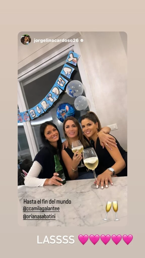 Jorgelina Cardoso, Camila Galante y Oriana Sabatini. Foto: IG.