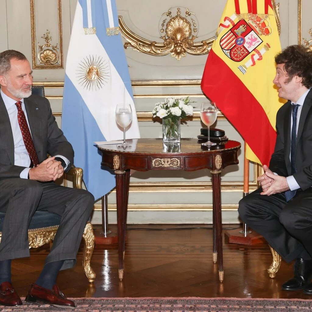 MIlei se reunió con el rey de España este sábado.
