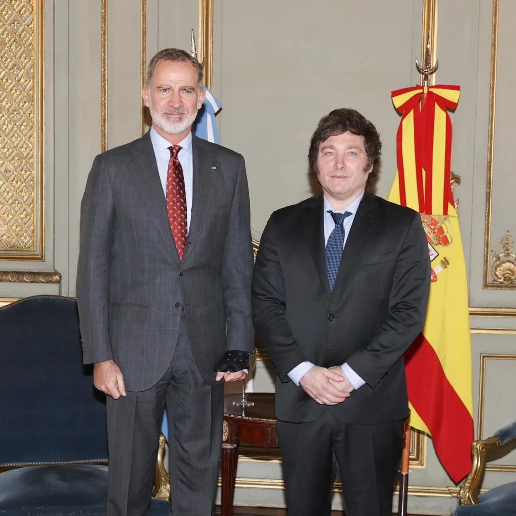 MIlei se reunió con el rey de España este sábado.