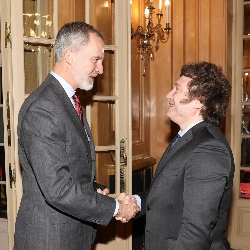 MIlei se reunió con el rey de España este sábado.