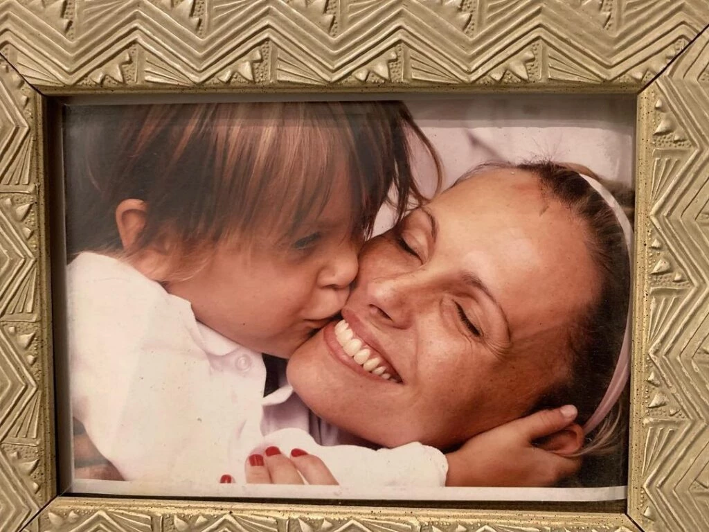 Denise Dumas y Santino.