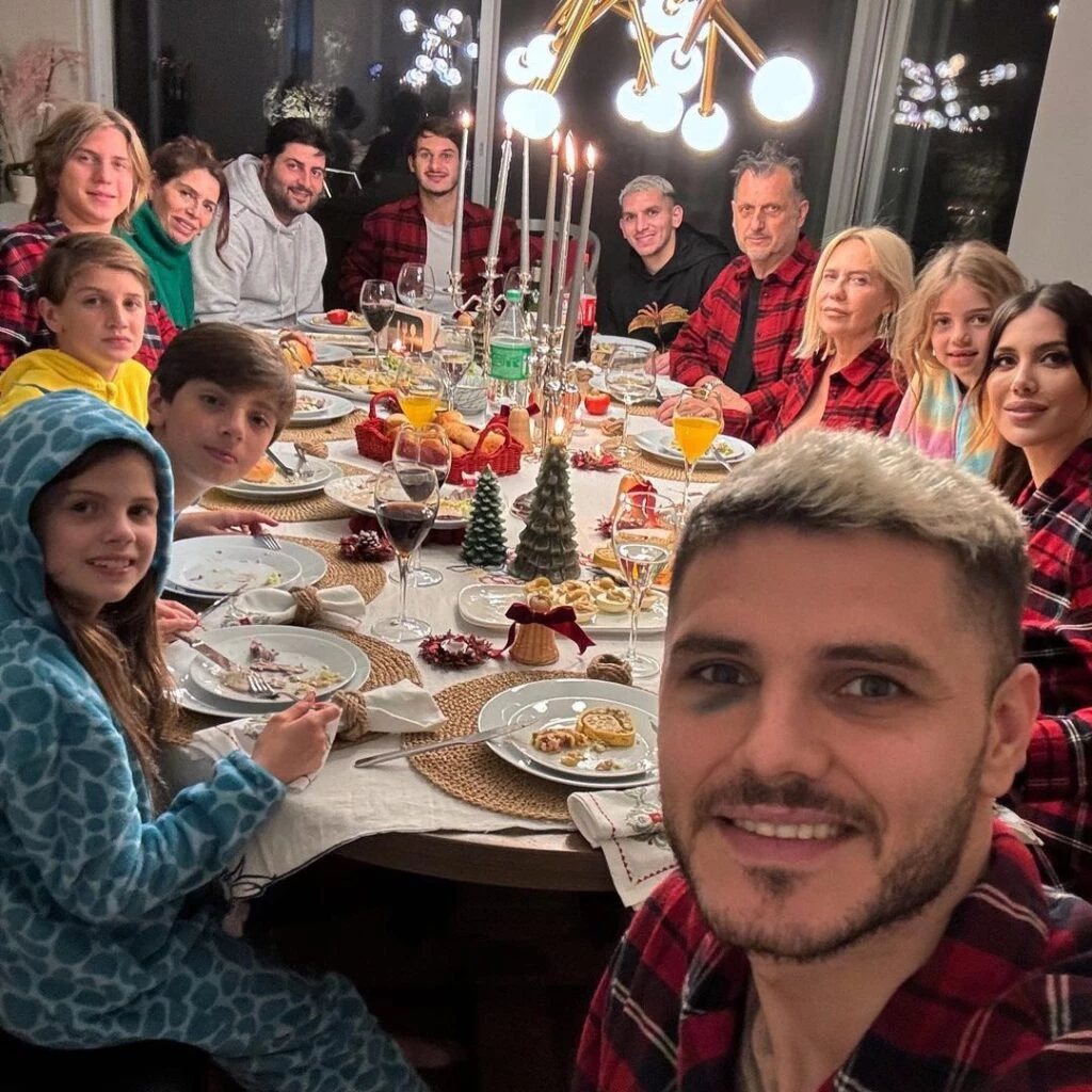 La Navidad en familia de Wanda Nara y Mauro Icardi