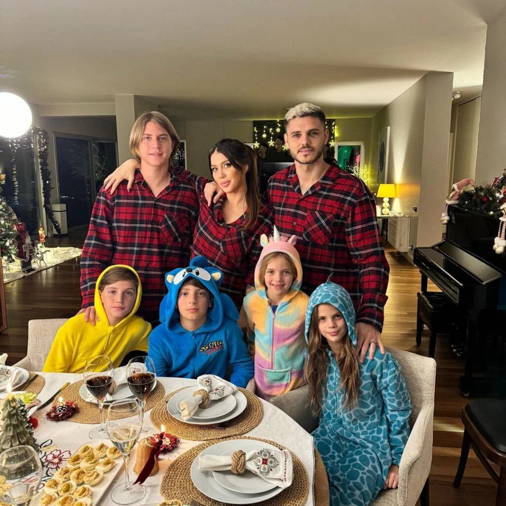 La Navidad en familia de Wanda Nara y Mauro Icardi