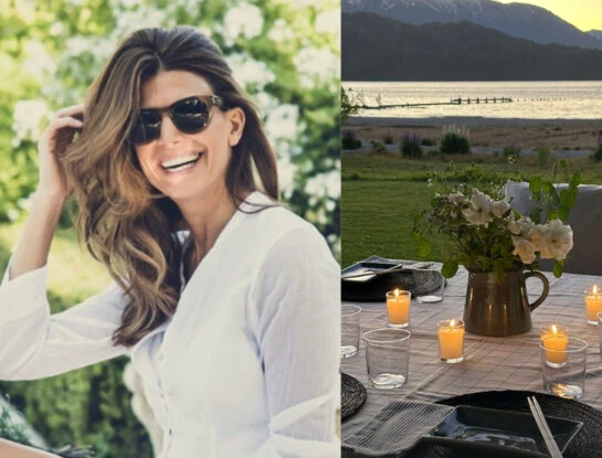Juliana Awada fue la anfitriona perfecta en su casa de la Patagonia: los detalles de la mesa que sirvió a orillas del Nahuel Huapi