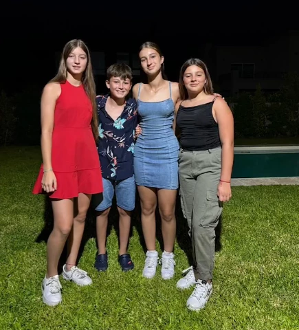 Así pasaron las Fiestas Indiana, Allegra y Sienna Cubero