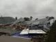 El techo del Club Bahiense del Norte se cayó ante un fuerte temporal y murieron al menos 13 personas. Foto: X (Twitter).
