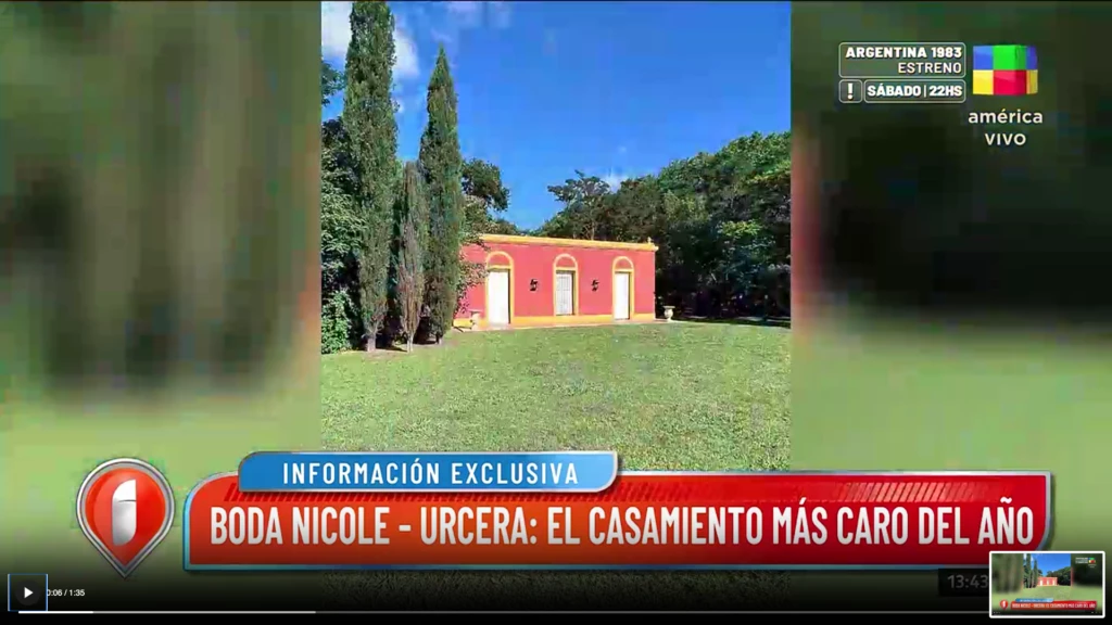 Así se prepara la boda de Nicole y Urcera en Monte Chico
