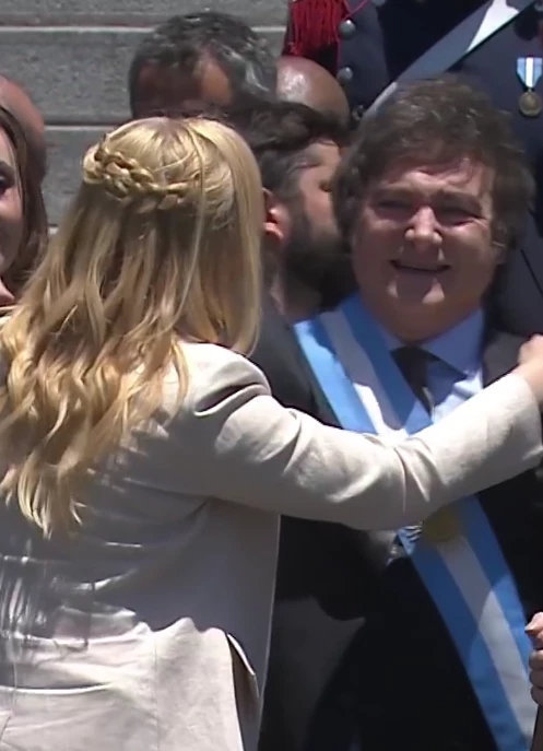 Karina Milei en la asunción de Javier Milei