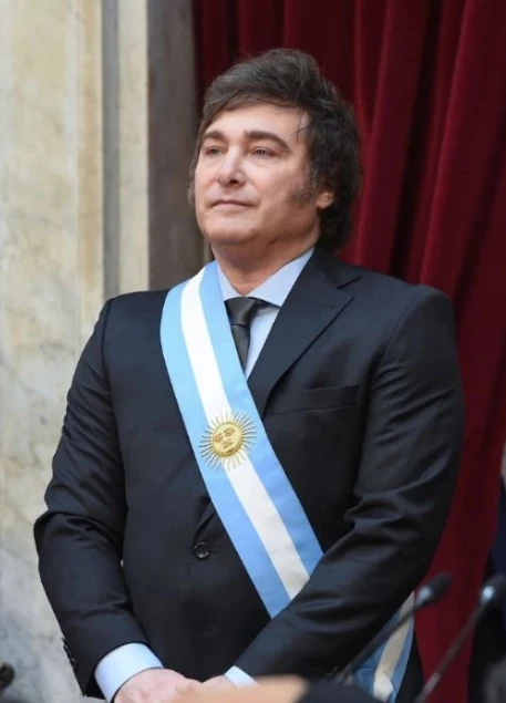 Look de Javier Milei