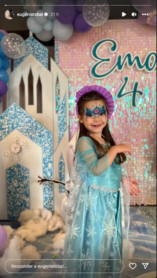 Ema, la hija de Eugenia Tobal, cumplió 4 años