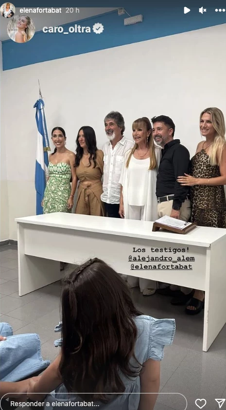 Las fotos del casamiento de Elena Fortabat y Héctor Olmo.