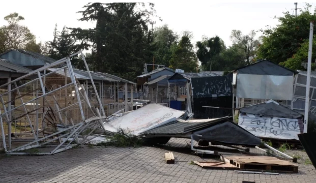Imágenes del destrozo del temporal en Bahía Blanca.