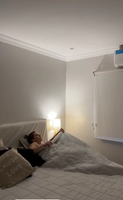 Mica Viciconte en su casa nueva