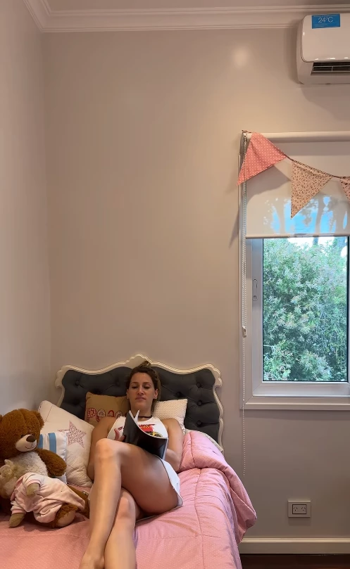 Mica Viciconte en su casa nueva