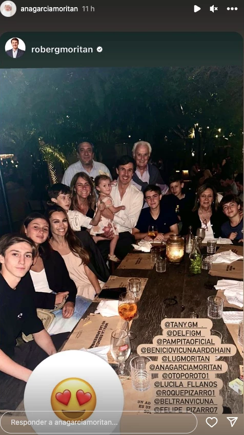 El festejo de cumpleaños de Santino García Moritán: cena en familia en Gardiner.