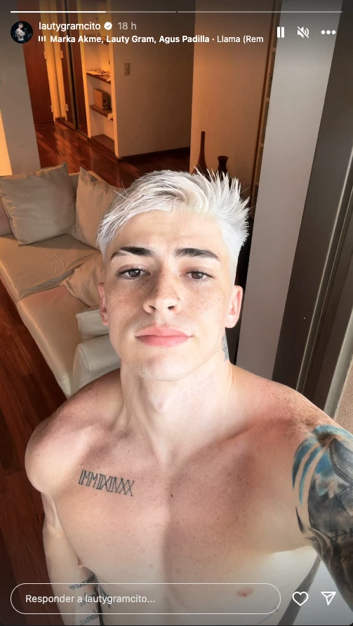 Otra foto compartida por Lauty Gram en las últimas horas.