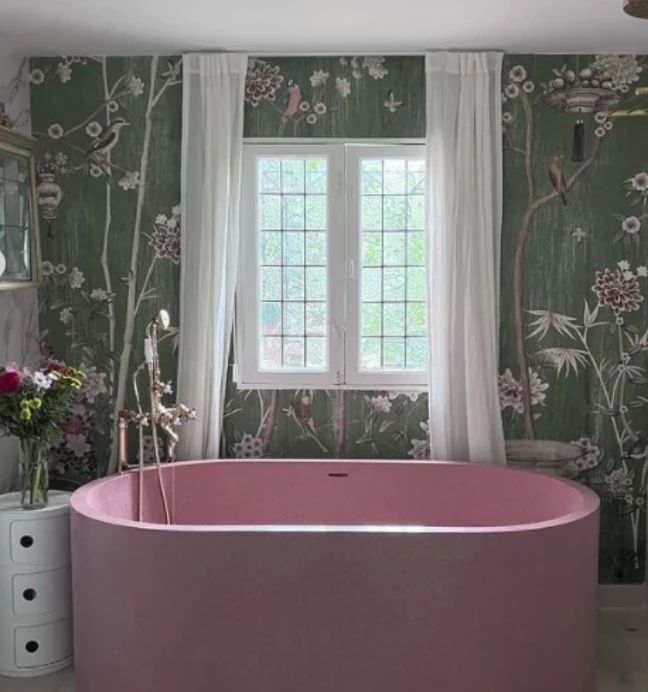 Una foto del baño de la China