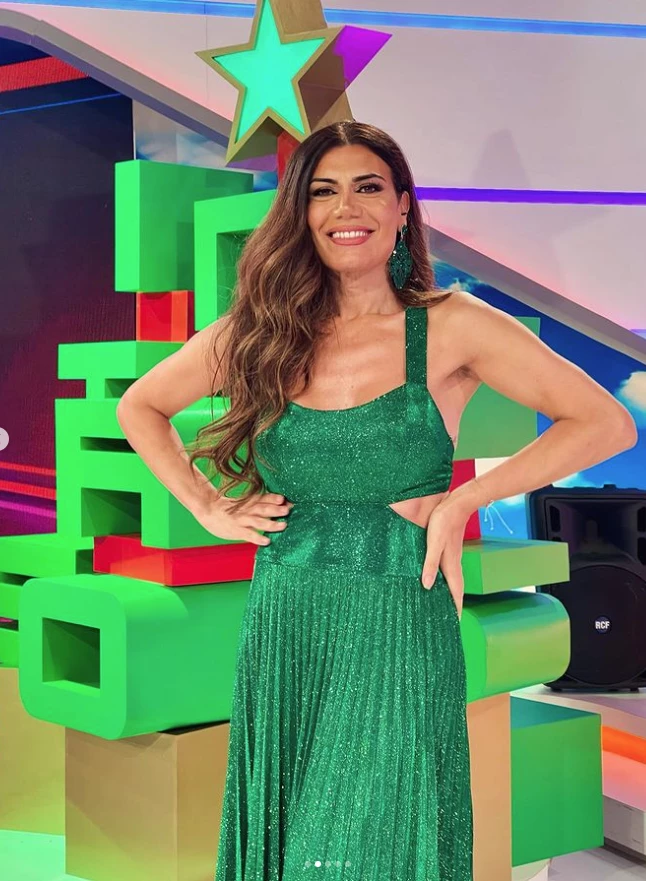 El look navideño de Flor de la V