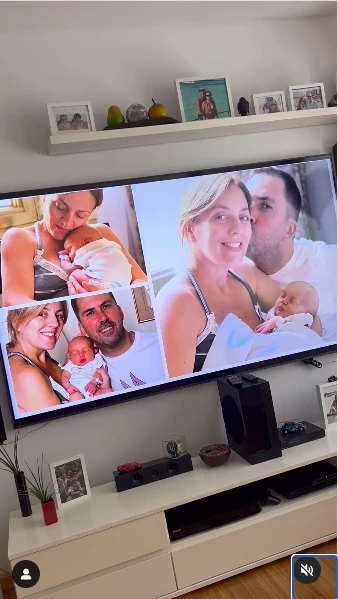 Bautismo de Isabella, la hija de Cora Debarbieri