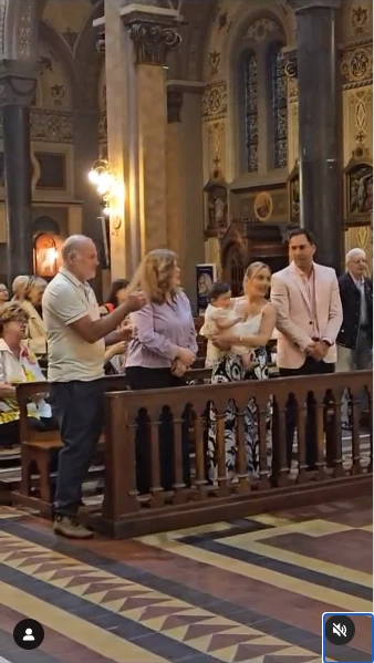 Bautismo de Isabella, la hija de Cora Debarbieri