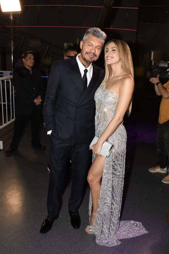 Marcelo Tinelli y Milet Figueroa